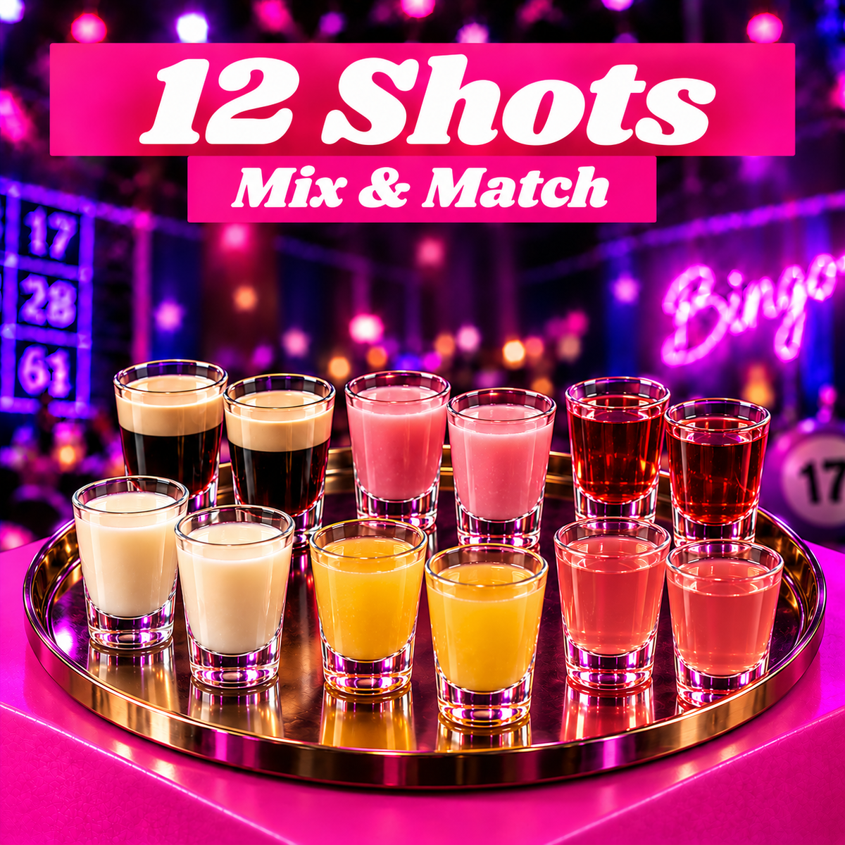 x12 Shots "Mix & Match" - Dabbers Social